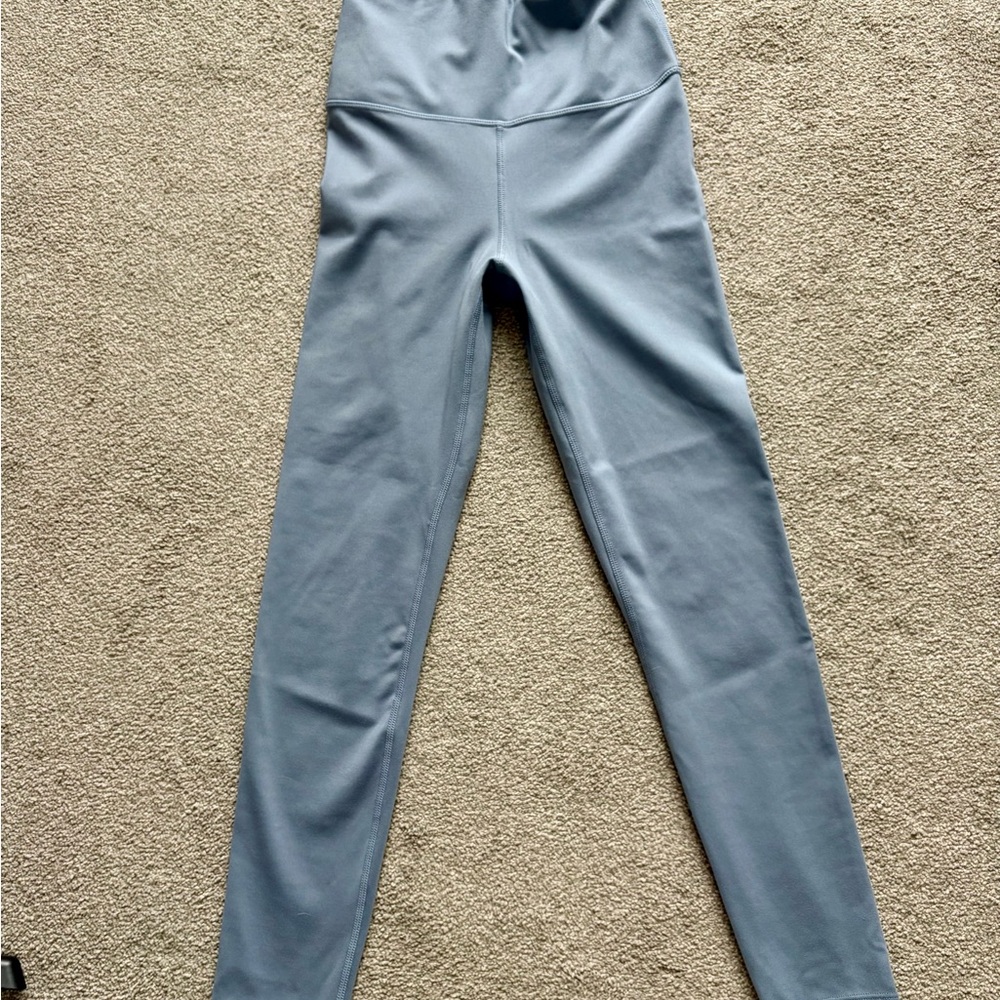 Carbon38 High Rise Legging in Melt - Steel Blue